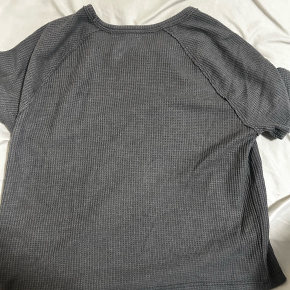 AE dark grey waffle baby tee - Picture 3 of 3